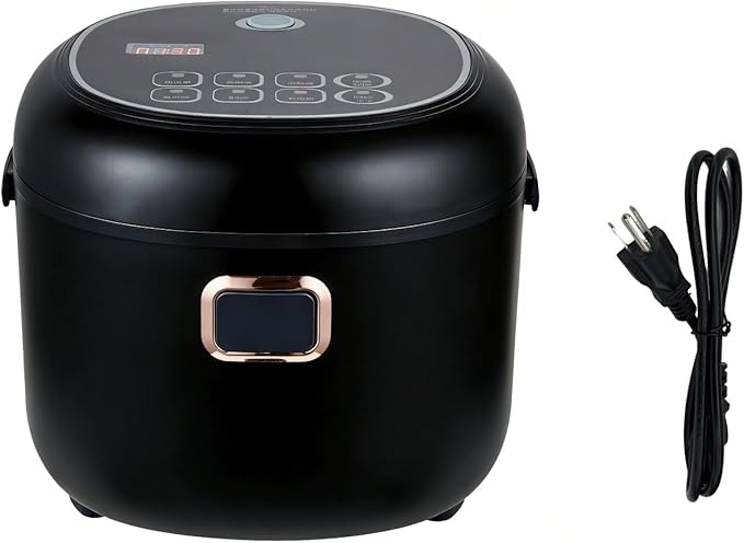 2.0L Mini Rice Cooker Portable 110V Multicooker Home Use Non-Stick Rice Maker Manufacturer Black