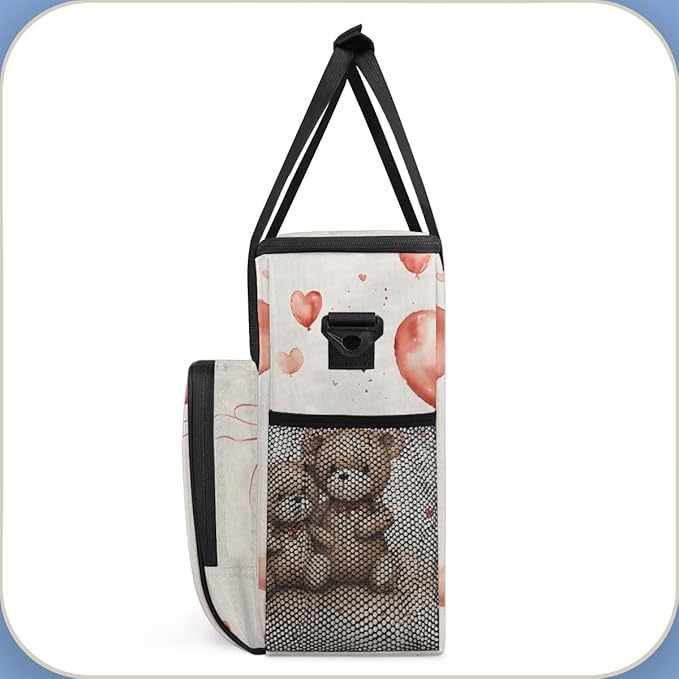 Love Bear Coffee Maker Carrying Bag Portable Travel Storage Tote Bag Compatible with K-Mini or K-Mini Plus Single Serve Coffee Brewer Carrying Case with Multiple Pockets &amp Shoulder Strap