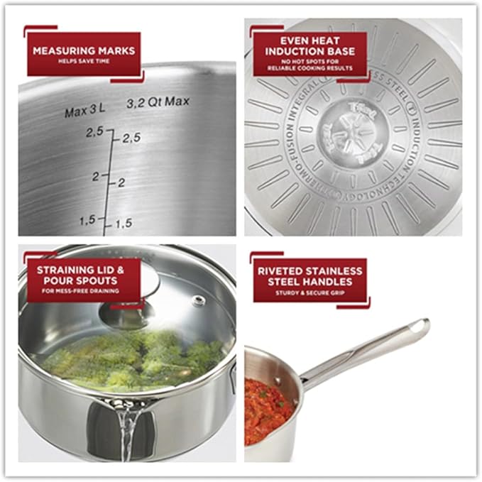 Pot for Cooking Pots Sets Dishwasher Safe 14 Piece Set Kitchen Cookware Set Cookware Kits Pan Accessories Pans Kit14 PcOne Size
