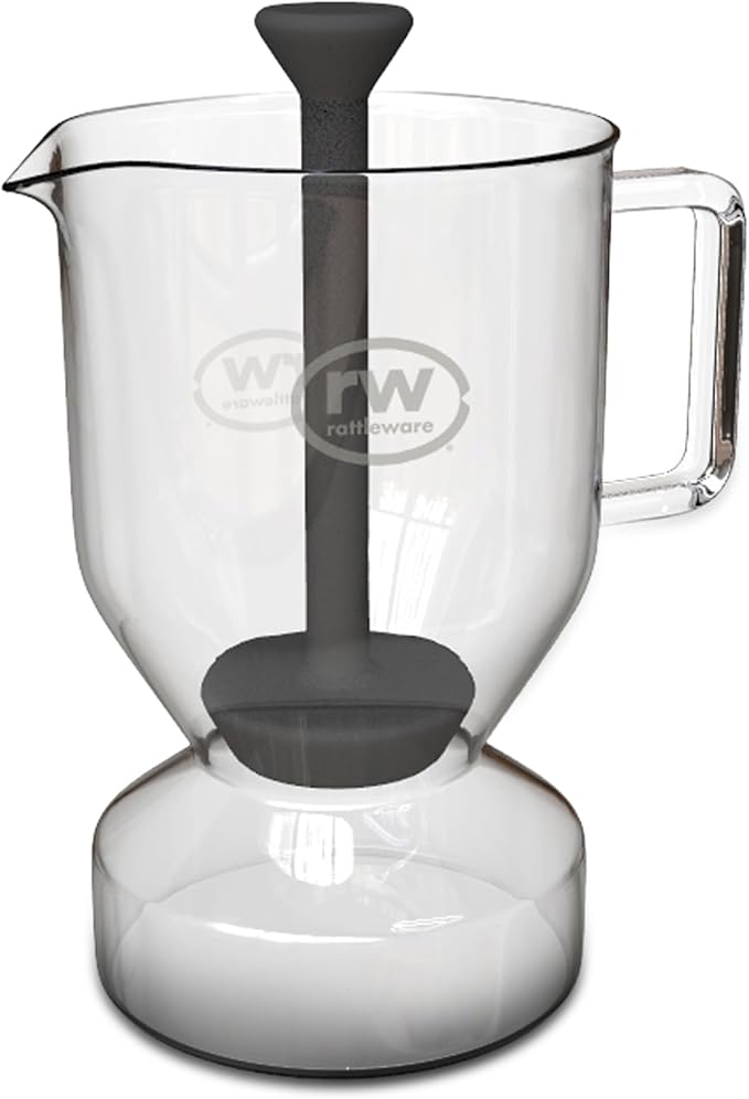 Rattleware Glass Cupping Brewer 300ml – Heat Resistant Specialty Coffee Brewer for Professional Baristas and Home Use Clear Flavor Extraction Durable Glass Construction Easy Pouring and Cleaning