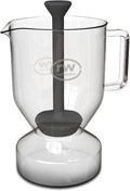 Rattleware Glass Cupping Brewer 300ml – Heat Resistant Specialty Coffee Brewer for Professional Baristas and Home Use Clear Flavor Extraction Durable Glass Construction Easy Pouring and Cleaning
