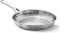 Calphalon Brushed 3-Ply Stainless Steel Cookware w/Turbo Heat Tech 10 Fry Pan Induction Oven Safe 450F Brushed Stainless Silver