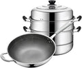 Kitchen Cookware Sets Cooking Pot Frying Pan Pot Set Combination Stainless Steel Steamer Frying Pan Cookware Set Cooking Set Cooking Pots