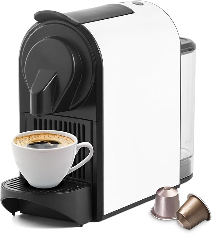 Coffee Machine Espresso One-Touch Extraction Compatible with All Major Brands of s 700ml Removable Water Tank Portable