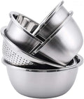 Mixing Bowls Classic Pots and Pans Set 5-Piece Cookware Set 304 Stainless SteelB