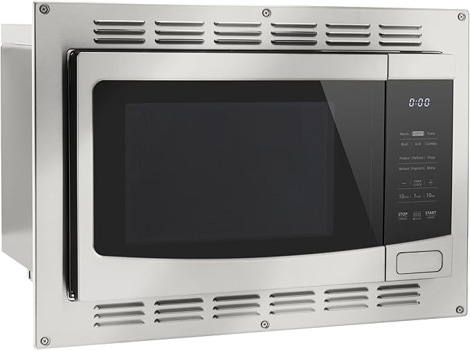 Tough Grade RV Convection Microwave with Air Fryer | 6-in-1 Built-In Combo Oven – Microwave Grill Convection Broil Air Fry Combo | 1.0 Cu Ft | Trim Kit Included | Replaces High Pointe &amp Greys