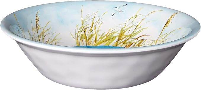 Ocean View 12 pc Melamine Dinnerware Set Service for 4