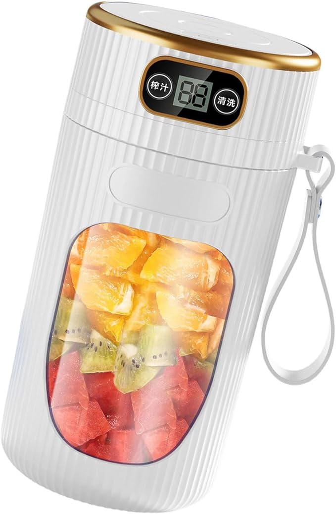 Portable 2600mAh Digital Display Electric Juicer Cup Rechargeable Blenders Travel Friendly Juices Maker Office Use Maker