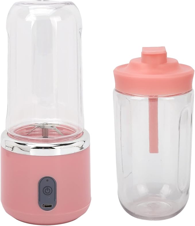 Travel-Friendly Mini Blender Portable Personal Juicer Cup with 6 Blades for Outdoor Gym Office