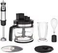 Food Processor &amp Immersion Hand Blender 2L Vegetable Chopper With Disk for Shredding Slicing Doughing Emulsfying Food Chopper Slicer Meat Grinder Mixer for Kitchen