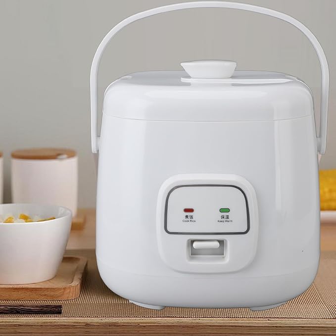 Yosoo 2L Car Rice Cooker Efficient Prevents Stick Dual Safety Clasps Portable for Car Travel Camping with for Trucks