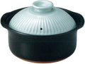 54-94181/2-981206 Rice Pot Blue 5 Cup Cooked Rice Pot 10.2 x 7.3 inches (26 x 18.5 cm) 2600 cc For Direct Heat Rice Cooking Rice Pot Banko Ware