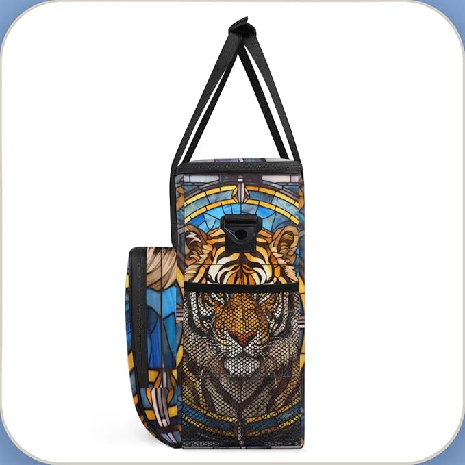 Coffee Maker Carrying Bag Glass Tiger Single Cup Coffee Maker Travel Bag Compatible with Keurig K-Mini or K-Mini Plus Portable Storage Bag with Shoulder StrapAZ-189