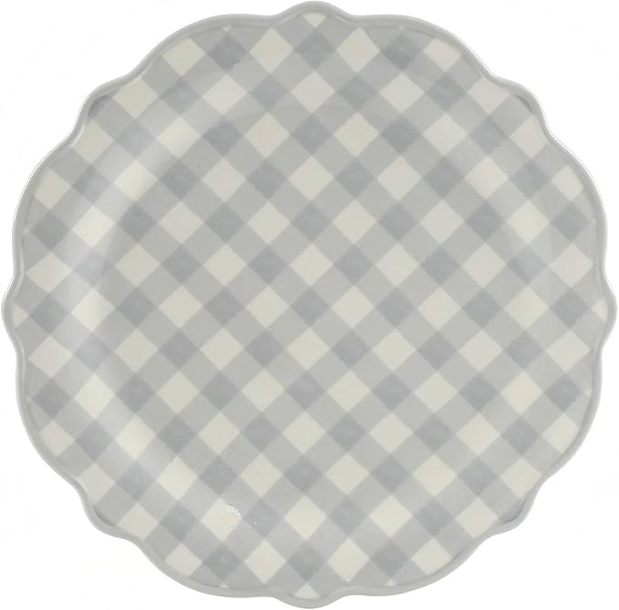12-Piece Ceramic Dinnerware Set Service for Four Gray Tone Everyday Use