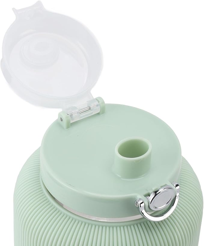 Electronic Juicer Cup 1.2L Capacity Fashion PP Electric Juicer Blender Multi Function 75W Power with Straws for Dinner (Light Green)