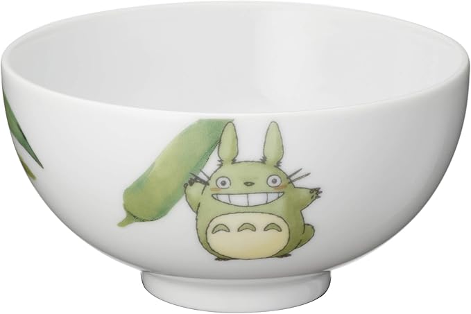 Noritake VT91082/1704-4 My Neighbor Totoro Rice Bowl 11.8 fl oz (320 cc) Microwave Safe Dishwasher Safe Okra Fine Porcelain