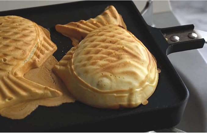 COOKKING - Taiyaki Japanese Fish-shaped Pancake Double Pan Made in Korea