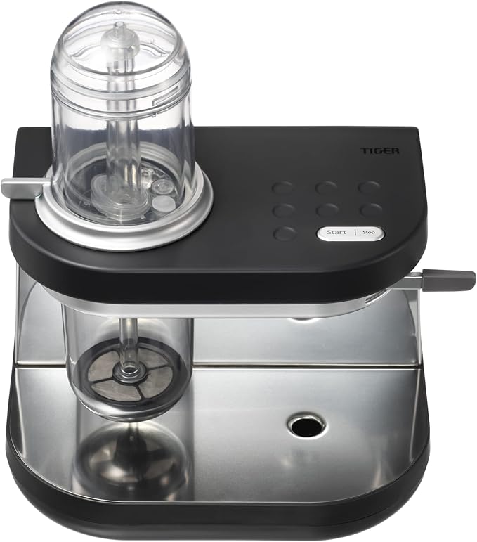Tiger Siphonysta Brewing Coffee Maker Programmable Single-Serve Siphon Coffee Machine Premium Brewer Stainless Steel-Enhanced Design Black