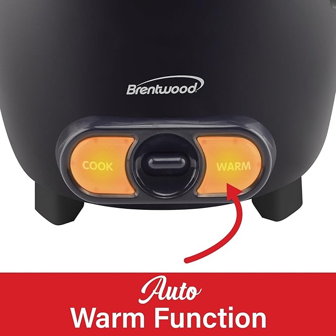 Brentwood TS-506BK Electric Rice Cooker standard Black