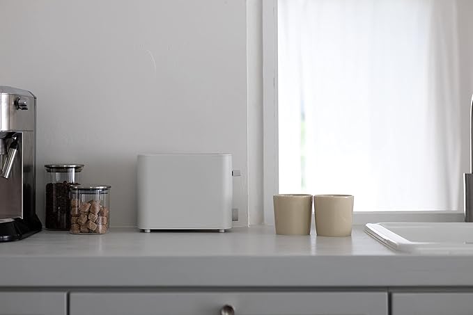 PLUS MINUS ZERO Toaster 1-Slice White XKT-V030(W)