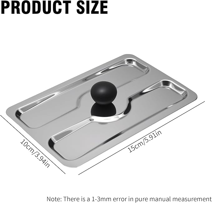 2 PCS Stainless Toaster Cover 2 Slice Universal Fit Cover with Heat-Resistant