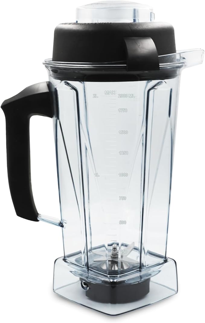 Blender Pitcher 64oz Compatible with 5200 5000 5300 6300 VM0101 VM0103 VM0197 Classic/Explorian/Commercial Series etc Container Jar Cup 2-year full warranty