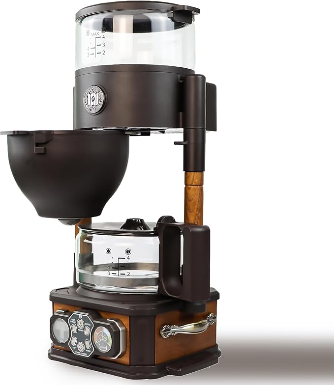 Coffee MakerDrip Coffee Maker w/Raw Wood Appearance DesignCoffee Concentration is OptionalTea Washing FunctionAdjustable Water Temperature (Coffee Maker)