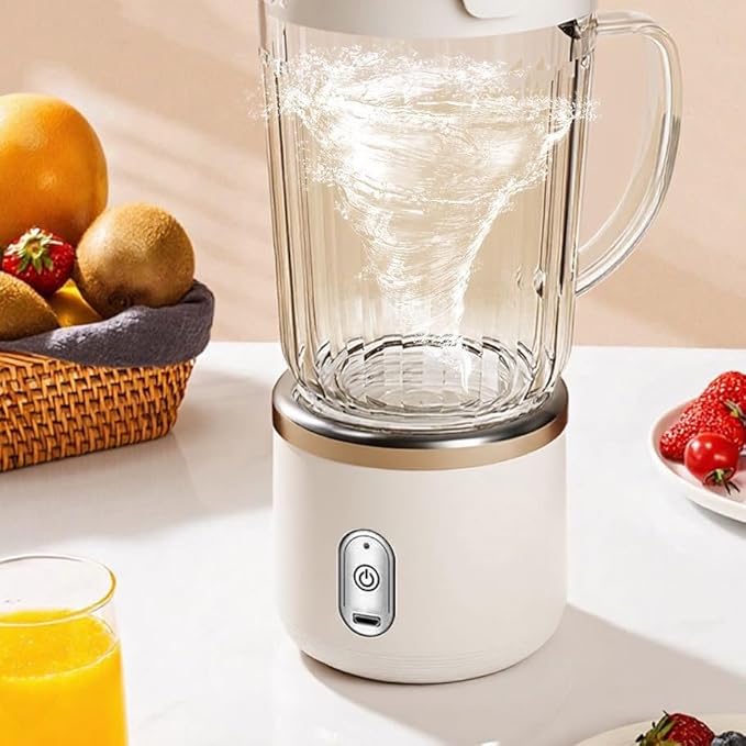 Upgraded Electric Juicer: Wireless &amp Portable 800mL Desktop Blender with High Power Detachable Cup &amp Easy-Clean Design. Ideal for Fresh Homemade Juices Perfect for Home Kitchens and Offices