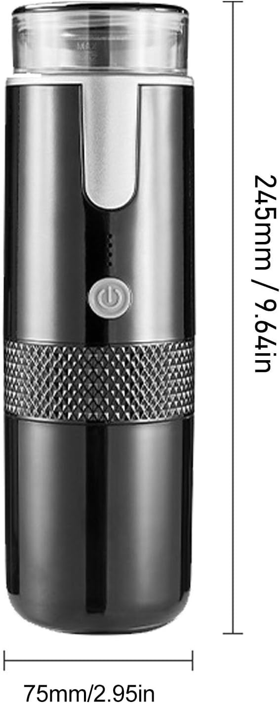Jiawu Portable Espresso Machine Mini Handheld Coffee Maker Rechargeable Electric Coffee Machine Travel Coffee Maker Compatible with K Capsule &amp Ground Coffee for Camping or Hiking