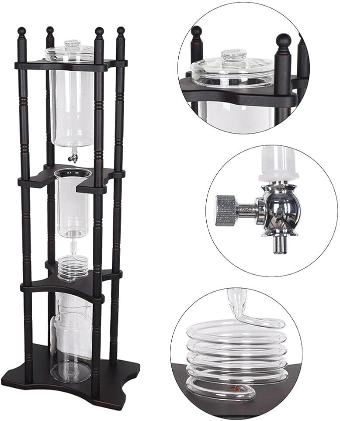 Cold Drip Coffee Maker Cold Brew Coffee Tower Slow Drip Japanese Cold Brew Maker Cold Brew Drip Ice Coffee Tower 2500ml