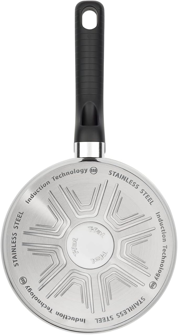 Tefal C973S344 Comfort Max Stainless Steel Saucepan Set 3 Pieces - Silver
