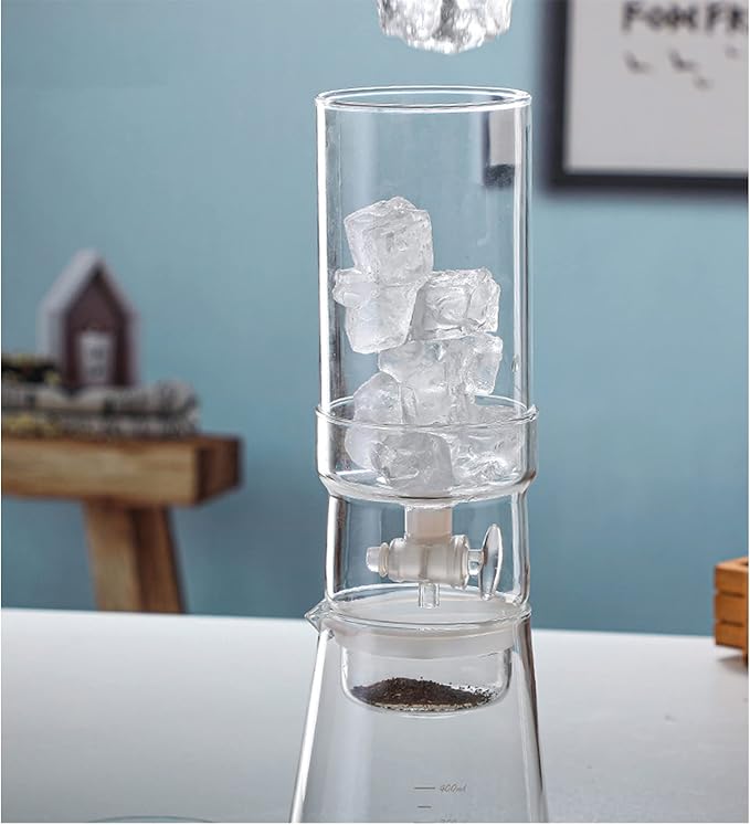 Cold Brew Coffee Maker Coffee Machine Coffee Portable Reusable Ice Drip Coffee Filter Glass Percolators Espresso Pot Cafe Maker 400ml