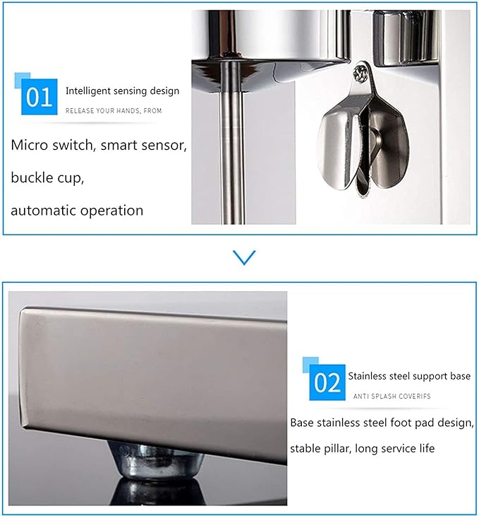 Commercial Milkshake Blender Multifunctional Milkshake Machine Stainless Steel Electric Milkshake Machine Home Business Ice Cream Beverage Smoothie Blender