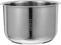 Ciieeo Rice Cooker Pot Inner Stainless Steel Inner Cooking Pot 3L Rice Cooker Inner Tank Cooker Liner Container Cooker Inner Pot Electric Pressure Cooker Pot for Kitchen