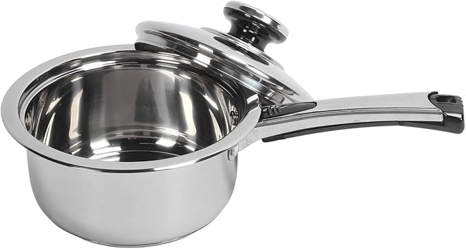 Stainless Steel Cookware Set Uniform Heat Conduction Pots and Pans Stylish Kitchen Cooking Set Includes Pots Pans Stockpot Steam Grid sturdy and Versatile for Household Coo
