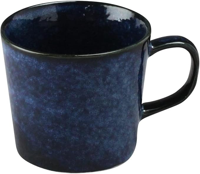 Aito Seisakusho 567-503 Mino Ware Natural Color Dinnerware Set Living Alone 6-Piece Set Navy Blue Dishwasher and Microwave Safe Made in Japan