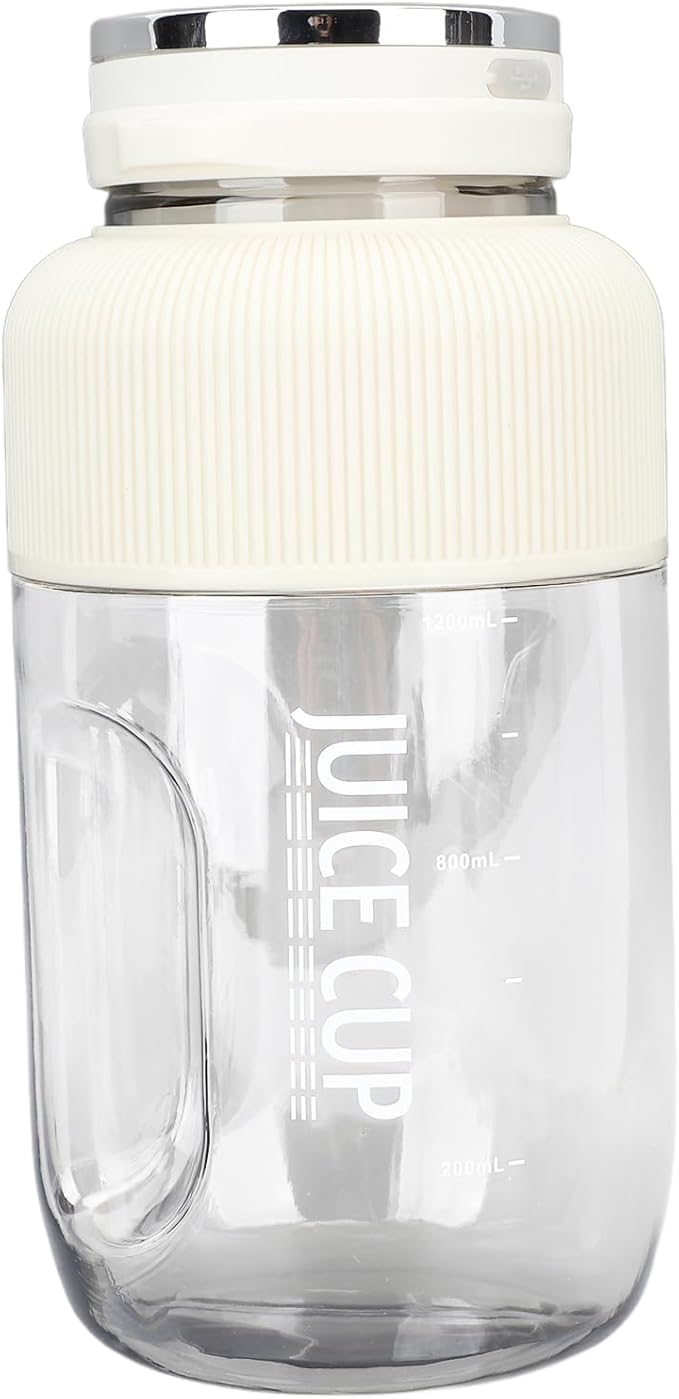 Pilipane Mini Juicer Cup Portable Rechargeable Cordless Juicer Blender 1.2L Multifunctional Blender Cup with Stainless Steel Blades for Travel Camping Gym Office
