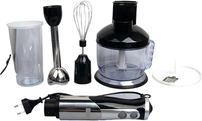 Fit for 8-in-1 Electric Stick Hand Blender - Immersion Mixer with Stainless Steel Blade for Vegetable Meat Egg Whisking &amp Juicing(EU Plug)