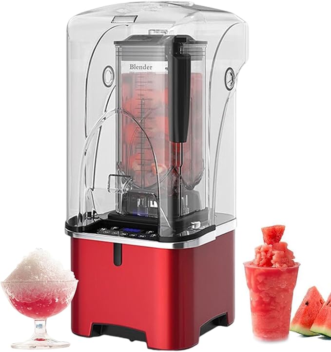Professional Commercial Smoothie Blender 2200 W Bar Blender with 2.2 L Container Touch Display Panel &amp One Touch Cleaning for Shakes Smoothies Ice Crushing Fruits Dry Grinding