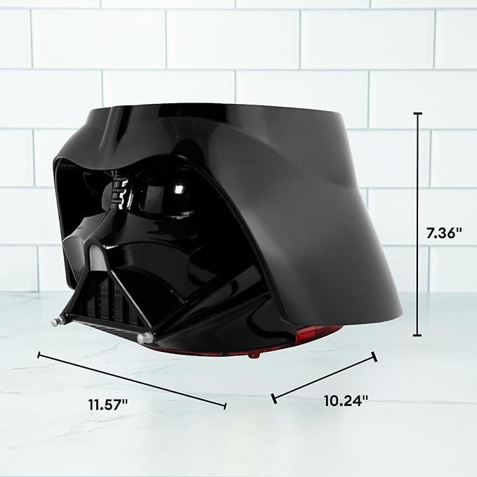 Uncanny Brands Star Wars Darth Vader Halo Toaster - Lights-Up and Makes Lightsaber Sounds