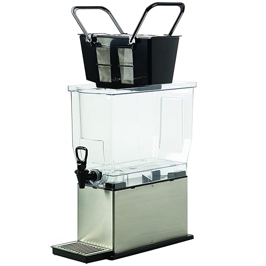Service Ideas CBNS3SS Cold Brew N' Serv System Cold Brew Coffee Maker 3 Gallon Stainless Steel