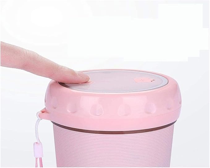 Portable Blender Smoothie Blenders Personal Size Blender USB Rechargeable Smoothies and Shakes Juicer Cup 1300mAh Battery Strong Power Pink (Color : A) (B)