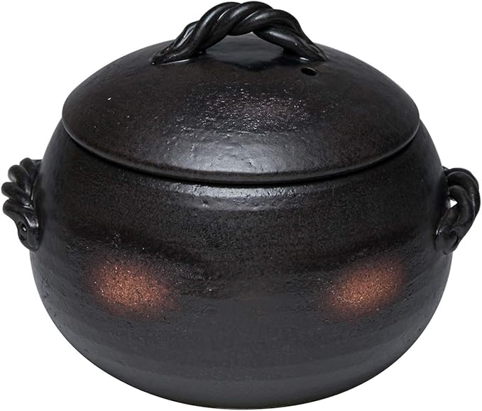 Banko Ware 27-901 Rice Pot 3 Cups Black
