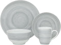 Safdie &amp Co.Premium Dinnerset DINNERSET 16PCS PRC GREY STONE