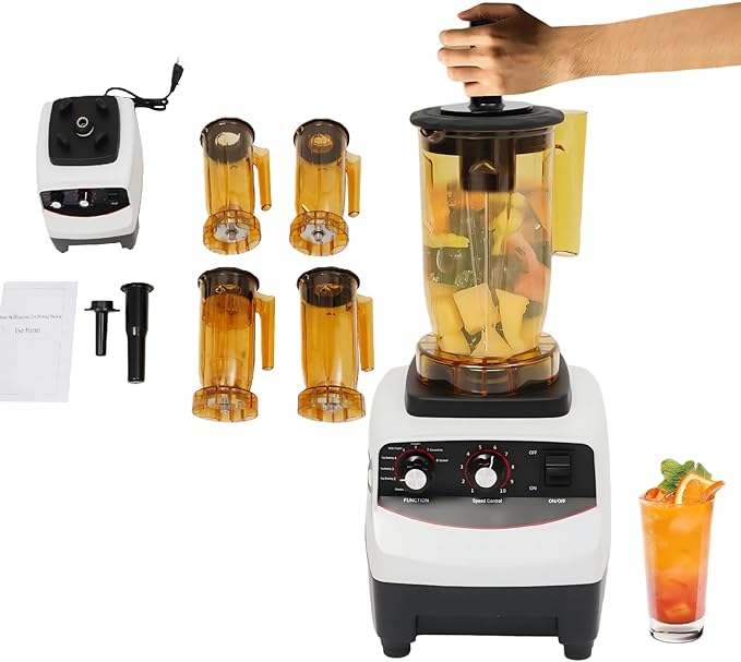 Tea Brewing Machine Bubble Tea Machine 1200ml Multifuction Blender 10 Gears Adjustable Speed 1800W Shaker Machine Smoothie Maker for Homes Milk Tea Shops Coffee Shops 30000r/min