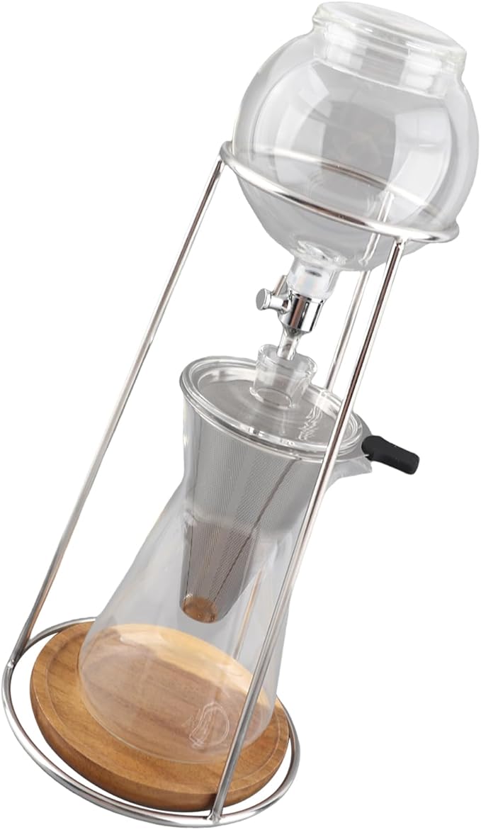Dripper Hand Brew Coffee Maker Premium Borosilicate Glass Heat Proof Coffee Maker Portable Cold Brew Ideal for Home Bar &amp Hotel Use