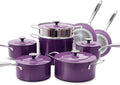 Nuwave Lux 13-Piece Premium Cookware Collection Next-Generation G11 Duralon Blue Ceramic Nonstick Ultra Durable PFAS-Free Lightweight &amp Works on All Cooktops