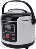 Yoidesu Electric Lunch Box 2L 12v Non Stick Portable Rice Maker Food Insulation Lunch Box for Car with Stainless Steel Steamer Basket for Travel Outdoor