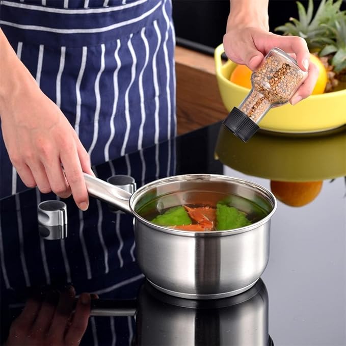 Cookware Cookware Set 8 Piece Stainless Steel Cookware Cookware Set Casserole with Glass Lid Set