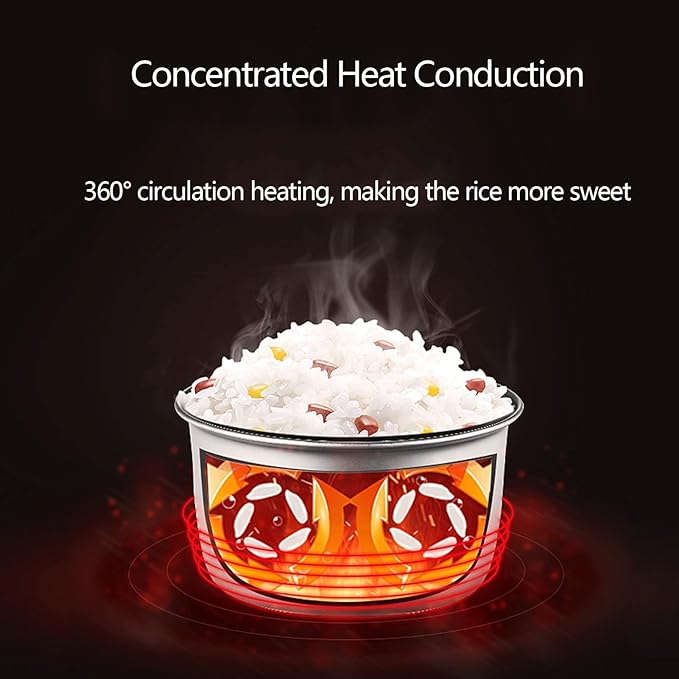 Household Rice Cooker - Rice Cooker With Automatic Keep Warm Function Multifunctional Rice Cooker Large Capacity Rice Cooker Suitable For Brown Rice White Rice Porridge Soup (Size : 4L)